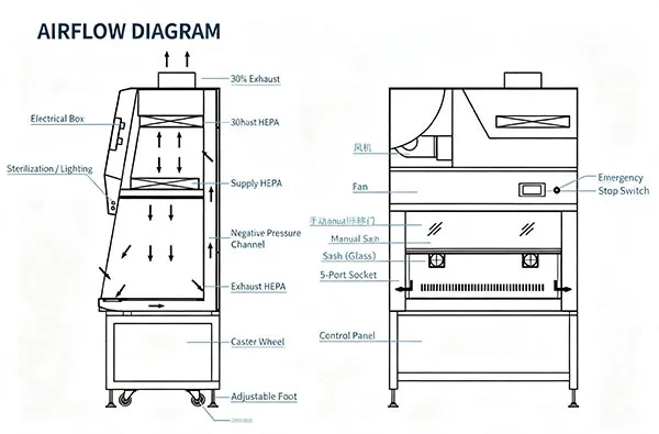 Class II Biological Safety Cabinet | BSC with HEPA Filter 2